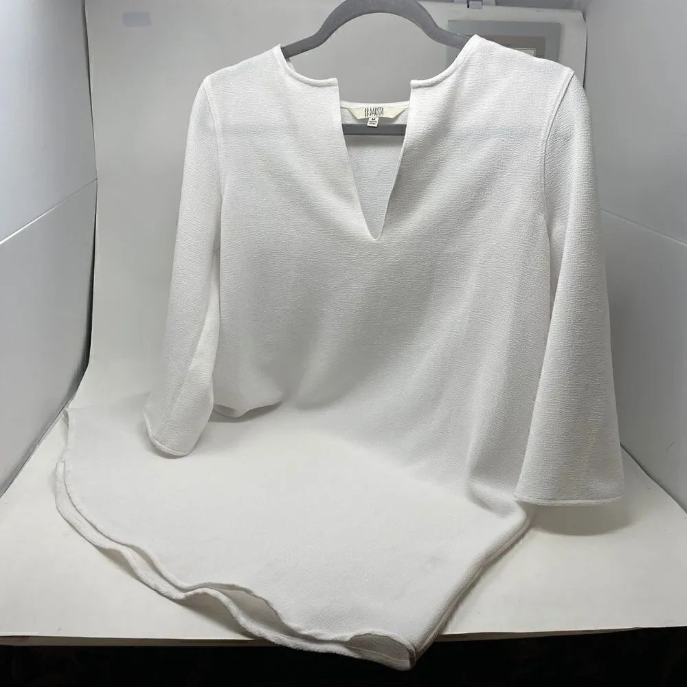 BB Dakota Bell Sleeve White Tunic